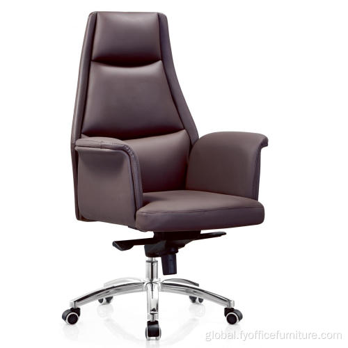 China EXW Adjustable height Swivel Chairs in Synthetic Leather Factory